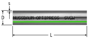 Bild von Nussbaum 81082.22 Optipress-Edelstahlrohr 1.4521 D15