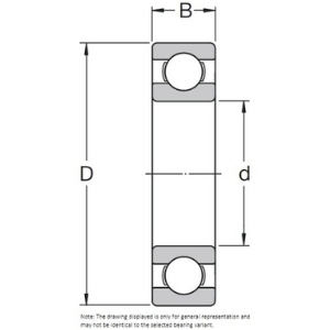 Bild von SKF Dünnringlager Beidseitig abgedichtet Serie FPC..-2RS1 Art. Nr. FPCU 508-2RS1