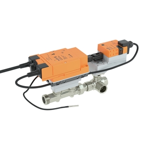 Bild von Belimo - Elektr. 3-Weg-PI-RKH Belimo Energy Valve™, AC/DC 24 V, BACnet IP, BACnet MS/TP, Modbus TCP, Modbus RTU, MP-Bus, 2...10 V, DN 15, Innen- und Aussengewinde, Rp 1/2"G 3/4", PN 25, ps 1600 kPa, V'nom 0.42 l/s, Mediumstemperatur -10...120°C [14...248°F], Art.Nr. : EV015R3+BAC