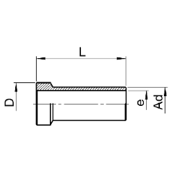 Bild von SERTO Verbindungsnippel SERTO SO 51304 radial ausbaubar, Edelstahl rostfrei Grösse: A 6, Art.Nr. :  056.1310.060