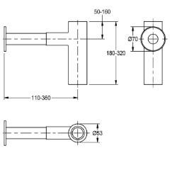 Bild von KWC XINX140 Siphon Füllmenge:1, Mengeneinheit:Stück, Art.Nr. : 2000057417