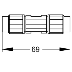 Bild von KWC AQUA3000OPEN ZAQUA013 Kupplung für Systemkabel Gesamttiefe:18 mm, Gesamthöhe:18 mm, Gesamtbreite:66 mm, Art.Nr. : 2000100857