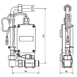 Bild von KWC F5 ACEF3003 Smart Urinal Unit Füllmenge:1, Mengeneinheit:Stück, Art.Nr. : 2030070859