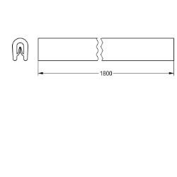 Bild von KWC SIRIUS ESIRX0036 Kantenschutzprofil , Art.Nr. : 2000105276