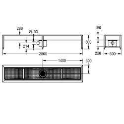 Bild von KWC SIRIUS SIRX741C Schuh- und Stiefelreinigungsanl Beckenposition:mittig, Beckendesign:90° Ecken, Becken: Höhe:180 mm, Art.Nr. : 2000101549