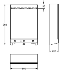 Bild von KWC FX-M FXCD1001M Waschplatzeinheit Anschlussspannung:230 V AC, Stromverbrauch:1,200 Voltampere, Schutzart IP:IP20, Art.Nr. : 2030063219