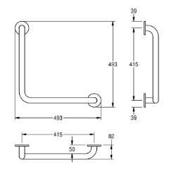 Bild von KWC CONTINA CNTX21W Winkelgriff Biegewinkel:90 Grad, Farbe:keine Farbe, Anzahl Der Fixierungspunkte:2, Art.Nr. : 2030038226