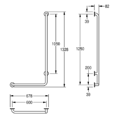 Bild von KWC CONTINA CNTX20WL Winkelgriff Biegewinkel:90 Grad, Farbe:keine Farbe, Richtung:links, Art.Nr. : 2030038220