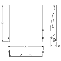 Bild von KWC EXOS. ZEXOS600EW Glasfront für EXOS600E , Art.Nr. : 2030034672