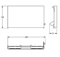 Bild von KWC EXOS. ZEXOS676 Edelstahlfront WC-Rollenhalter , Art.Nr. : 2030034655