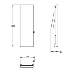 Bild von KWC EXOS. ZEXOS616E Edelstahlfront Seifenspender , Art.Nr. : 2030034653