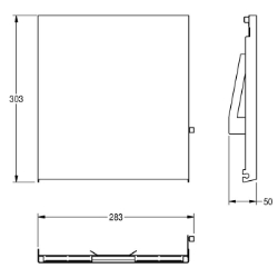 Bild von KWC EXOS. ZEXOS600E Edelstahlfront für EXOS600E , Art.Nr. : 2030034647