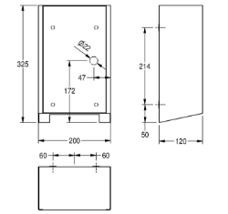 Bild von KWC EXOS. EXOS220B Händetrockner Luftgeschwindigkeit:verstellbar, Luftmenge:80 Kubikmeter/Stunde, Eingangsspannung Hz:50 Hertz (1/Sekunde), Art.Nr. : 2030034622