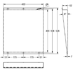 Bild von KWC HEAVY-DUTY M501HD Spiegel Verdeckte Befestigung:nein, Material:Edelstahl, Materialtyp:1.4301 Chromnickelstahl V2A, Art.Nr. : 2000103195