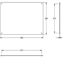 Bild von KWC CHRH401 Spiegel Verdeckte Befestigung:nein, Material:Edelstahl, Materialtyp:1.4301 Chromnickelstahl V2A, Art.Nr. : 2000056953