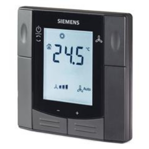 Bild von Siemens Raumthermostat mit Anzeige KNX, schwarz, Art.Nr. : RDF600KN/VB