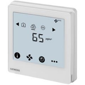 Bild von Siemens Touchscreen Raumthermostat PM2.5 KNX , Art.Nr. : RDF870KN