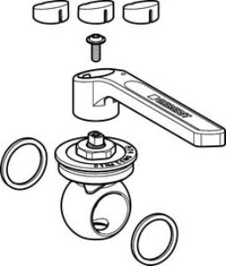 Bild von Geberit - Oberteile - Set MAPRESS, zu Kugelhahnen, Art.Nr. :242.541.00.1