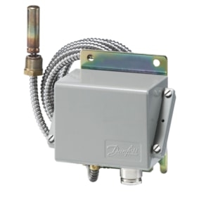 Bild von Danfoss - Thermostat KPS81, 60 - 150°C, SPDT Gold, Kap. 2 m, IP67, Art.Nr. : 060L310666