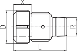 Bild von +GF+ PRIMOFIT Übergangsstück mit Aussengewinde verzinkt Für Stahlrohr, Dimension ″: 21/2", Art.Nr.: 775202057