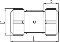 Bild von +GF+ PRIMOFIT Kupplung kurz verzinkt Egal für Stahlrohr, Dimension ″: 3/8", Art.Nr.: 775102050