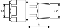 Bild von +GF+ INSTAFLEX Übergang Messing Mit Aussengewinde, d mm: 16, Art.Nr.: 760857032