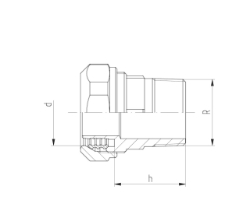 Bild von +GF+ INSTAFLEX Übergang Messing Mit Aussengewinde, d mm: 25, Art.Nr.: 760857036