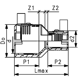 Bild von +GF+ ELGEF Plus Reduktion PE100 d20-63mm / SDR11, d mm: 25, Art.Nr.: 753901639