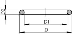 Bild von +GF+ O-Ring EPDM/FKM, Grösse: 63, Art.Nr.: 748410011