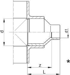 Bild von +GF+ PROGEF Standard Reduktion PN10, Grösse: 32‑20, Art.Nr.: 727910342