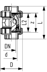 Bild von +GF+ Rückschlagventil Typ 561 PVC-U Ohne Feder Mit Klebemuffen metrisch, d mm: 110, Art.Nr.: 161561010