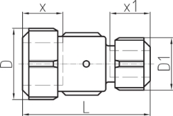 Bild von +GF+ PRIMOFIT Kupplung kurz verzinkt Reduziert für Stahlrohr, Dimension ″: 1" ‑ 3/4", Art.Nr.: 775102063