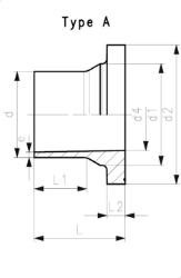 Bild von +GF+ PROGEF Standard Vorschweissbund PP-H SDR11/PN10 Kombinierte Dichtfläche: flach und gerillt, Grösse: 32, Art.Nr.: 727798708