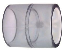 Bild von +GF+ Muffe egal PVC-U transparent metrisch, Grösse: 63, Art.Nr.: 752910111