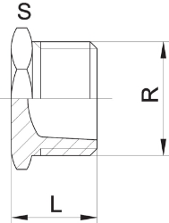 Bild von +GF+ Stopfen PVC-U R, Grösse: 1/2", Art.Nr.: 721961906