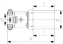 Bild von +GF+ INSTAFLEX Elektroschweiss Reduktion Polybuten, d1 mm: 32, Art.Nr.: 761069457