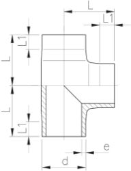 Bild von +GF+ PROGEF Standard T 90° egal SDR11/PN10, Grösse: 20, Art.Nr.: 727208506