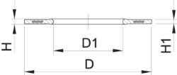 Bild von +GF+ Profil-Flanschdichtung metrisch Für Vorschweissbunde ohne Fase, d mm: 32, Art.Nr.: 748440708