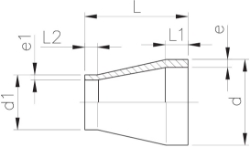 Bild von +GF+ PROGEF Standard Reduktion SDR11/PN10, Grösse: 25‑ 20, Art.Nr.: 727908537