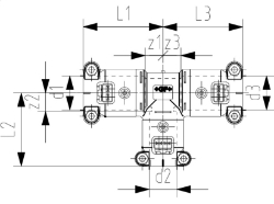 Bild von +GF+ INSTAFLEX Elektroschweiss T-Stück 90° reduziert PB, d1 mm: 20, Art.Nr.: 761069249