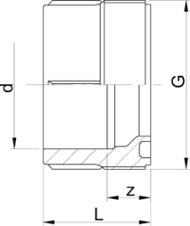 Bild von +GF+ SYGEF Standard Einschraubteil Muffenschweissen PN16, Grösse: 16, Art.Nr.: 735640105