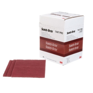 Bild von Bodenschatz - Adesio 3M Scotch-Brite Hand Pad 7447 A very fine - rot, P20, Art.Nr. : BA40XX643