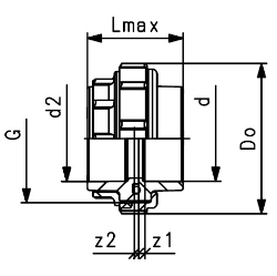 Bild von +GF+ ecoFIT Übergangs-Verschraubung PE80 d20-63mm / Messing / Innengewinde Rp, d mm: 20, Art.Nr.: 733580206