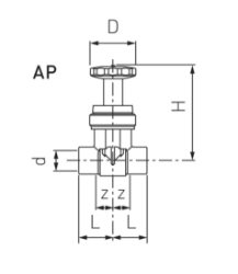 Bild von +GF+ INSTAFLEX Ventil BTV 2 PB Ohne Entleerung, d mm: 63, Art.Nr.: 761070309