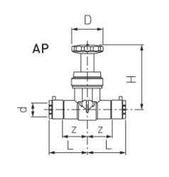 Bild von +GF+ INSTAFLEX Ventil BTV 2 PB Mit Entleerstutzen G 1/4", d mm: 25, Art.Nr.: 761069654