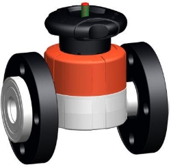 Bild von +GF+ SYGEF Standard Membranventil Typ 517 Mit Losflanschen PP-V metrisch/BS, Grösse: 32, Art.Nr.: 185517134