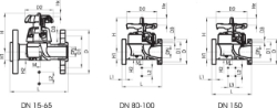 Bild von +GF+ SYGEF Standard Membranventil Typ 317 Mit Flanschanschluss metrisch, Grösse: 90, Art.Nr.: 175317009