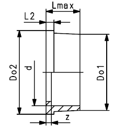 Bild von +GF+ ecoFIT Einlegteil PE80 d20-63mm, Grösse: 40, Art.Nr.: 734600109