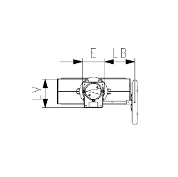 Bild von +GF+ PROGEF Standard Wafer-Style, Zwischeneinbau Absperrklappe Typ 567 Mit Handgetriebe Flansch Norm metrisch/ANSI/BS/JIS, d mm: 140, Art.Nr.: 167567046